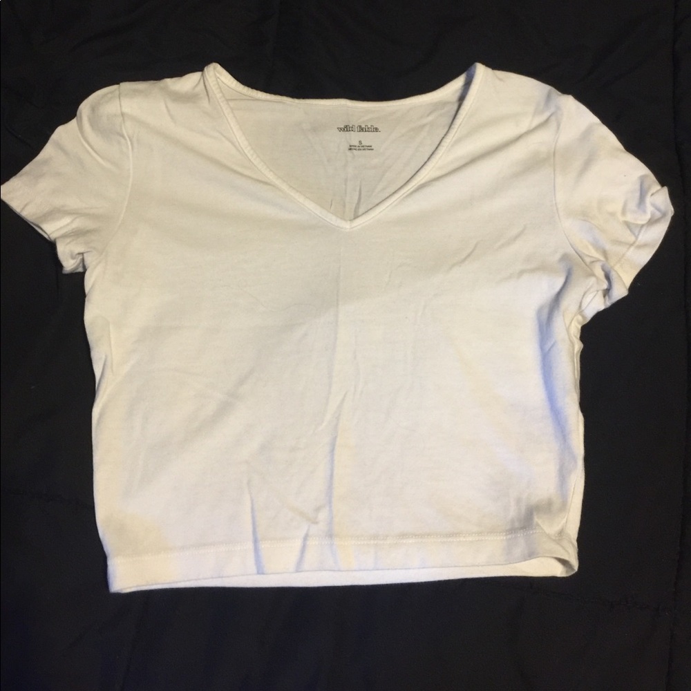 White crop top